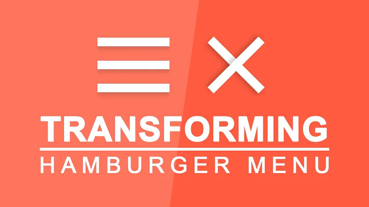 Transforming Hamburger Menu - Animated Toggle Menu Effect - Transforming Hamburger Icons Tutorial