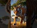 Farmer Didn't Flinch Even When a Tiger Appeared😮#farmer #tiger #ai