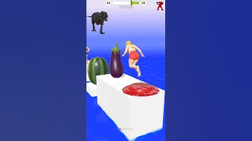 Squeezy Girl blur Apple Banana Jump Mobile #53 Reverse Gamplay #short #funnymoments