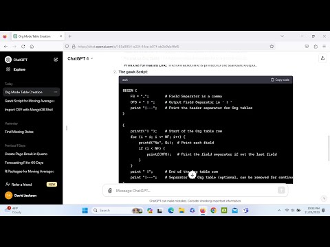 Emacs/Gawk:  Create  Org-Mode Table  (with csv file)