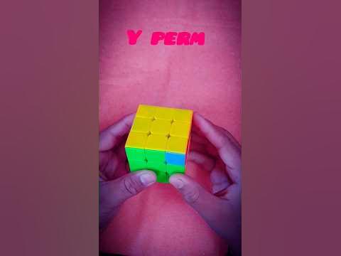 Y perm pll algorithm in rubik's cube #shorts #shortsfeed #rubikscube # ...