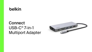 USB-C® 7-in-1 Multiport Adapter - Plug into 7 powerful ports