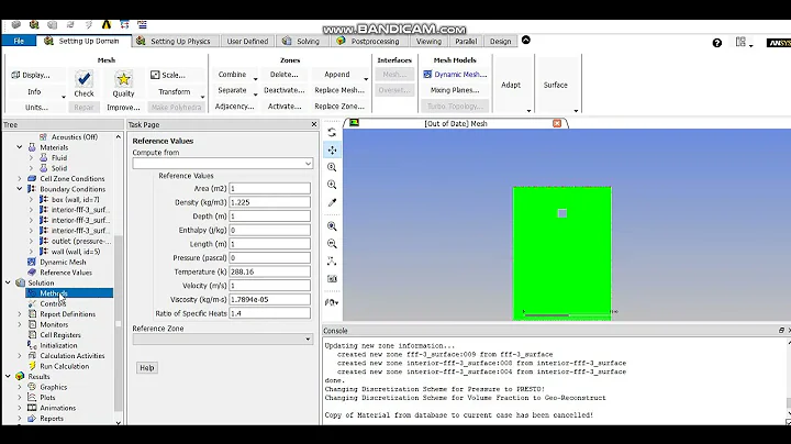 ANSYS FLUENT -CFD- 2D object falling in water using dynamic mesh