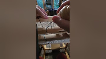 Threading three heddles on a #rigidheddleloom for #weaving twills #tutorial