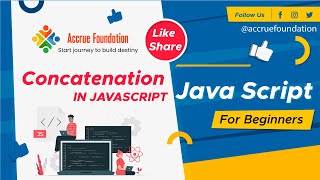 Concatenation  In JavaScript | JavaScript Tutorial | Learn JavaScript