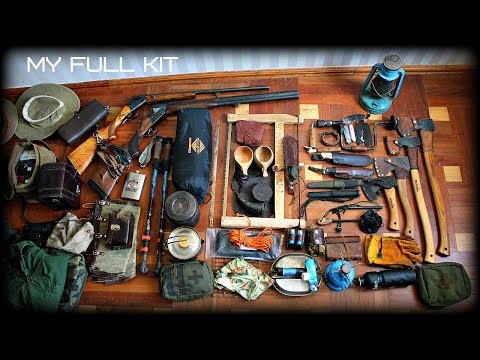 Solo Survival Bushcraft Camping Overnight! Bushcraft Kit and Gear! 