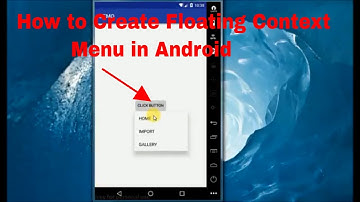 How to Create PopUp Menu  in Android..
