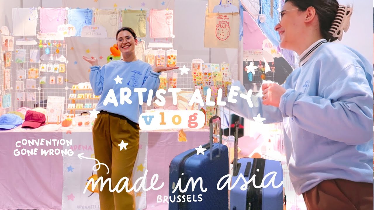 Convention gone wrong... THIS CON IS CURSED! ✻ Heroes Made in Asia Brussels ARTIST ALLEY VLOG