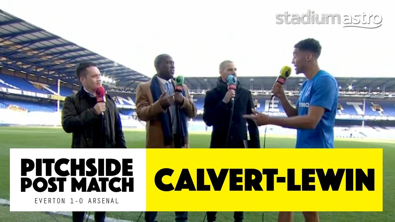 PITCHSIDE: Dominic Calvert-Lewin post match | Everton 1-0 Arsenal | Astro SuperSport uefa champions league predictions