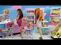 Bebés LOL Surprise y Mama Barbie Van a comprar al Supermercado