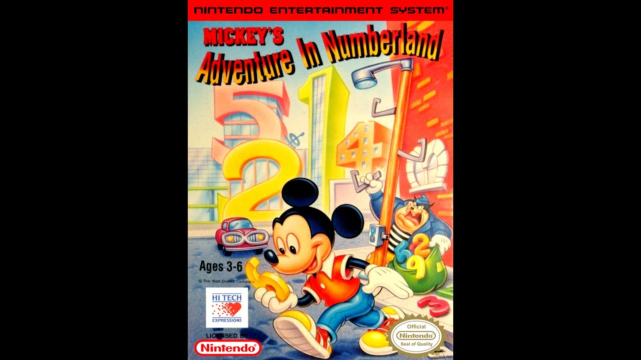 Mickey s adventures. Mickey's Adventures in Numberland NES. Mickey's Adventures in Numberland NES обложка. Mickey Safari in NES обложка. Mickey in Numberland Dendy обложка.