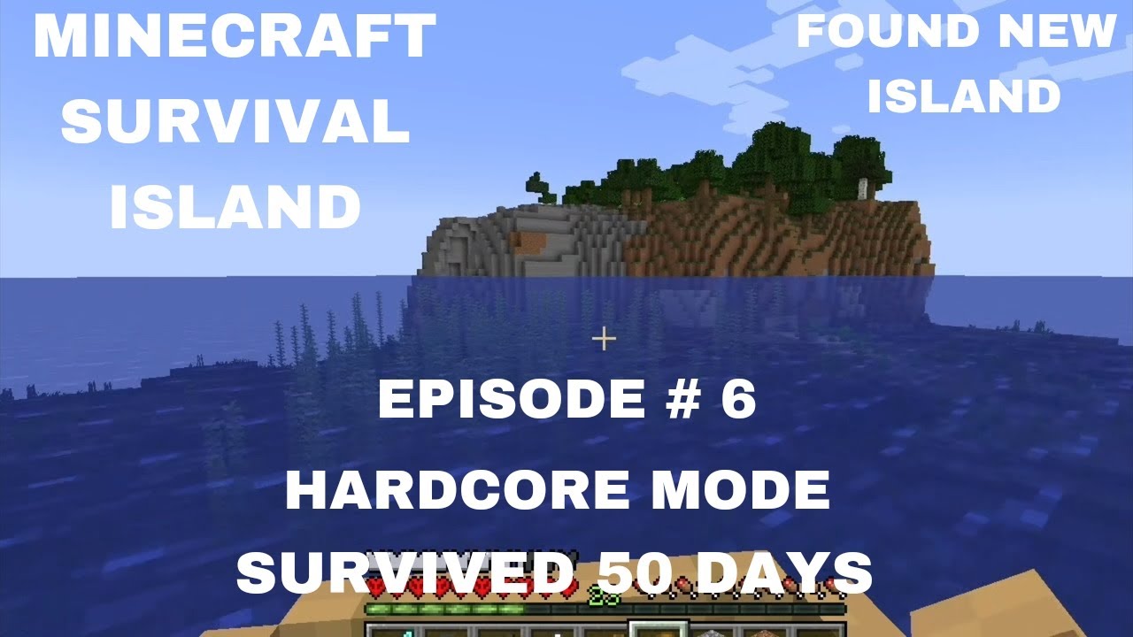 I SURVIVED 50 DAYS IN MINECRAFT SURVIVAL ISLAND (HARDCORE MODE) EPISODE ...