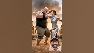 This Bodybuilder  Laughing With This Kung FuGirl #kungfu #boxing #fight #ai #mma