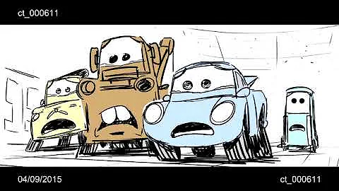 Lightning McQueen Crash | Storyboard