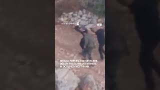 Israeli Forces Detain Palestinian Farmers In West Bank Resimi