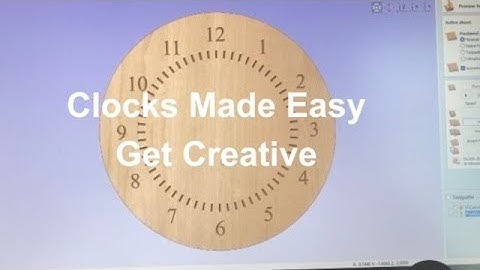 Create Clocks using basic Tools in VCARVE