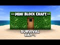 MINI BLOCK CRAFT ||  SURVIVAL DAY -1 GAMEPLAY || BUKAN_GAMERZ