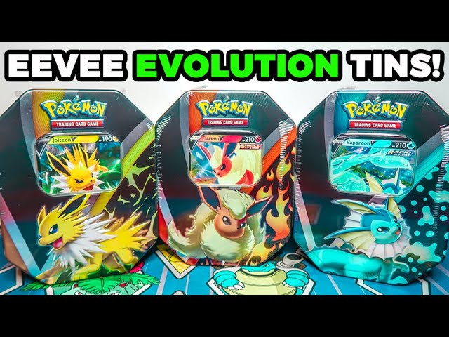 Eevee Evolutions Tin (Set of 3)