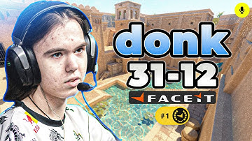 CS2 POV | donk FACEIT Ranked with Magnojez (Anubis) Voice Comms 31-12