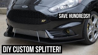 How To Make a Custom Front Splitter For Under $100! (Fiesta ST DIY)