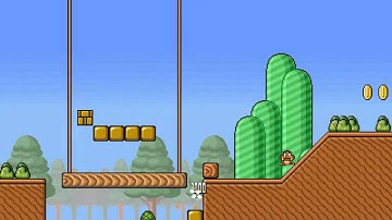 Super Mario Bros. X (SMBX) Custom Level - Sunny Trees