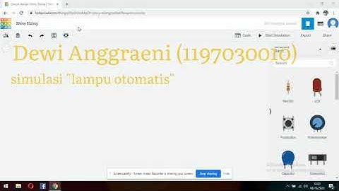 simulasi Elektronika Dasar: Lampu Otomatis menggunakan software tinkercad