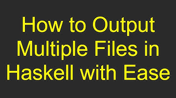 How to Output Multiple Files in Haskell with Ease