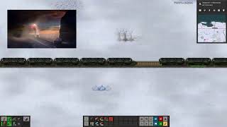 Big Alice docking Snowpiercer [Factorio ver.]