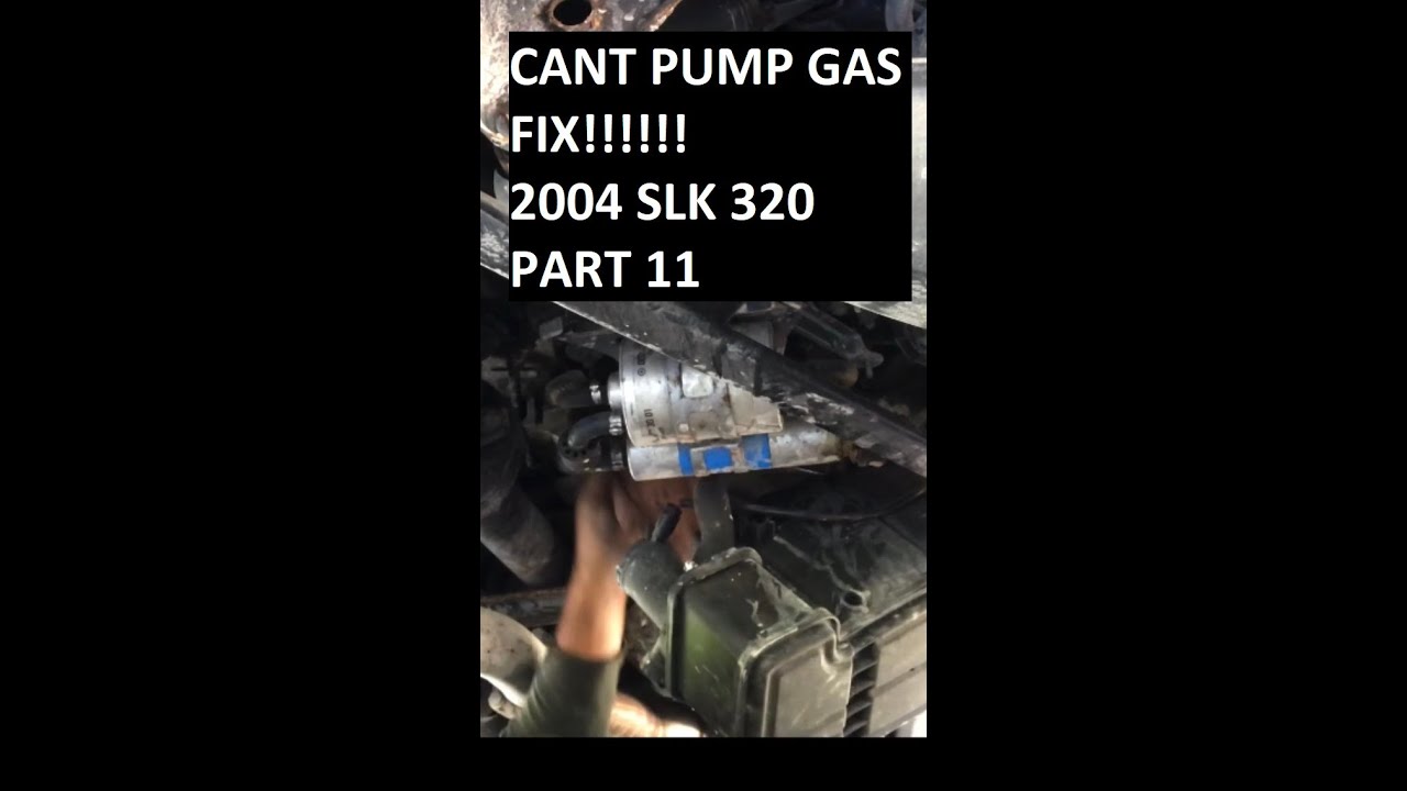 CANT PUMP GAS 2004 SLK 320 COPART FLOOD CAR PART 11 YouTube