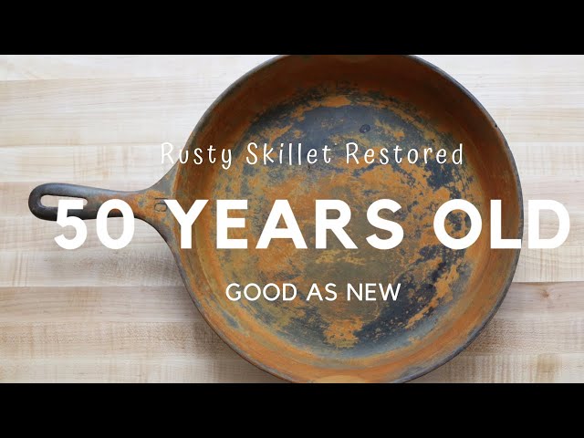 How to Restore a Rusty and Damaged Cast Iron Skillet to Its Former Glory