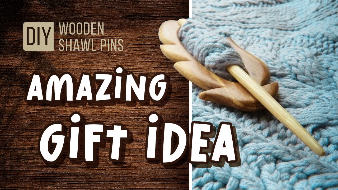 How to make wooden shawl pins. DIY. Great gift idea! 