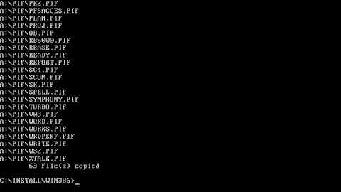 Installing MS-DOS 4.01 & Windows/386 2.11