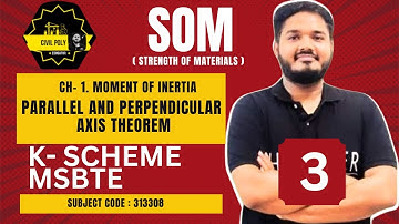 PARALLEL & PERPENDICULAR AXIS THEOREM | STRENGTH OF MATERIALS | SOM | CIVILPOLY | MSBTE | 313308 |