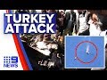 Turkey attack escalates tensions between Syria | Nine News Australia