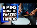 6 min drum pad practice workout to get your hand speed to 200 bpm  beginner to advanced