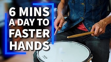6 Min Drum Pad Practice Workout to Get Your Hand Speed to 200 BPM | Beginner to Advanced