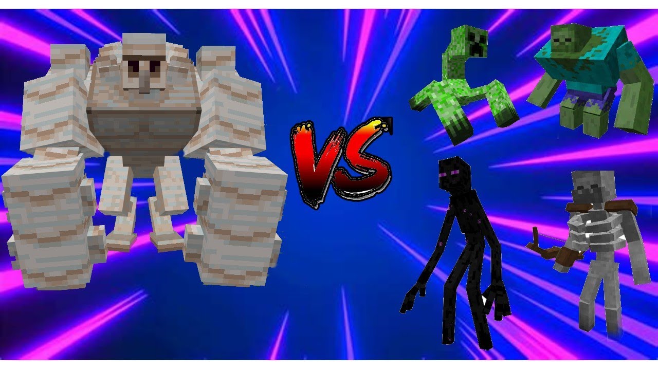 MUTANT IRON GOLEM VS MUTANT CREATURES - Minecraft Mob Battles - YouTube
