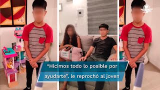 Papá exhibe a su hijo de 15 años por embarazar a su novia de 14