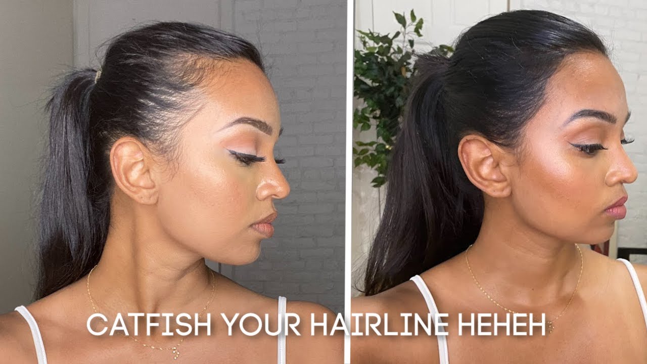 How to fill in your hair line YouTube