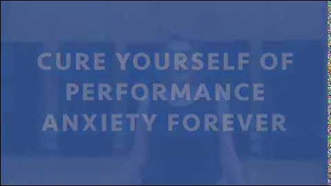 Learn to Overcome Musical Performance Anxiety