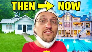 6 YouTubers Houses THEN And NOW! (FGTeeV, MrBeast, Jelly, Unspeakable, DanTDM)