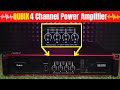 4 channel dj amplifier  qubix qx4800  best amplifier for top  dj guruji 