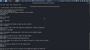 metasploit series 2: Scan vulnerability website by wmap