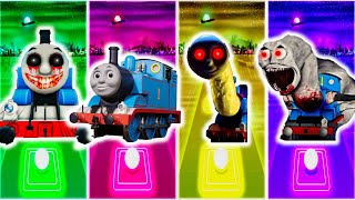 Evil Thomas Train vs Thomas the Train vs Scary Thomas the Train vs Spider Thomas | Tiles Hop Edm