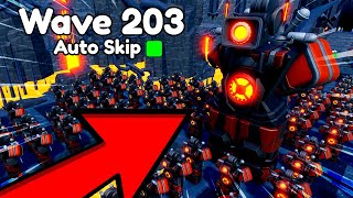 OMG!!200 WAVE GLITCH WITH SONAR CAMERAWOMAN! NEW UPDATE! Toilet Tower Defense