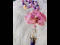 Collier orchidée véritable Création de Maria Madonne#resinart #handmade#resin #jewelry#orchid