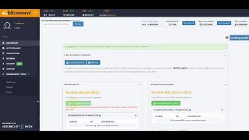 BITCONNECT - How to buy and lend your bitcoin full video