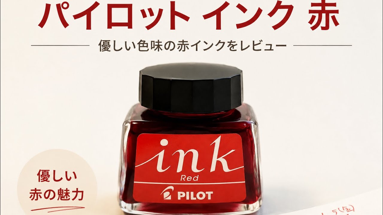 Fountain Pen Ink] Trying out Pilot Red! A classy, not-too-flashy