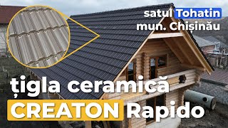 Acoperiș În Satul Tohatin, Mun. Chișinău, Cu Țigla Ceramică Creaton Rapido Maro 060222728