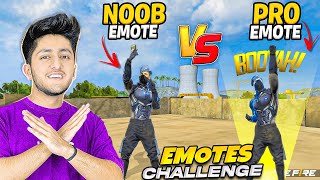 Noob Emote Vs Pro Emote 😂 Rare Emote Battle Who Will Win ? - Garena Free Fire screenshot 5